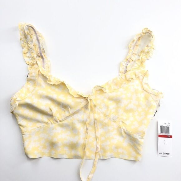 Charlie‎ Holiday Fable Yellow Top Size XS - Picture 3 of 10